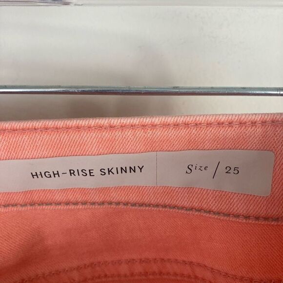 ANTHROPOLOGIE Pilcro High-Rise Skinny Jeans | ankle length pants | apricot | siz - Picture 8 of 10